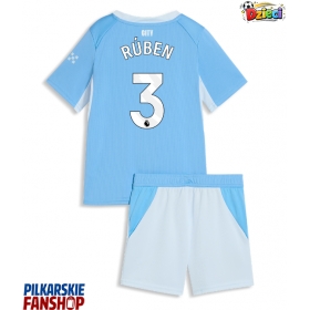 Koszulka piłkarska Manchester City Ruben Dias #3 Strój Domowy dla dzieci 2026-27 tanio Krótki Rękaw (+ Krótkie spodenki)